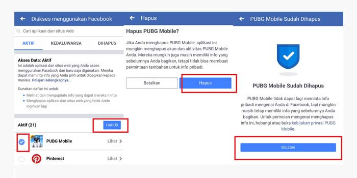 Cara Unbind Akun PUBG Mobile dari Facebook