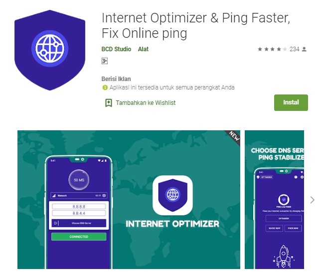 Internet Optimizer & Ping Faster