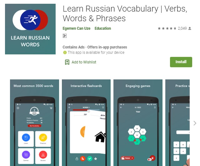 Learn Russian Vocabulary – Verbs, Words & Phrases