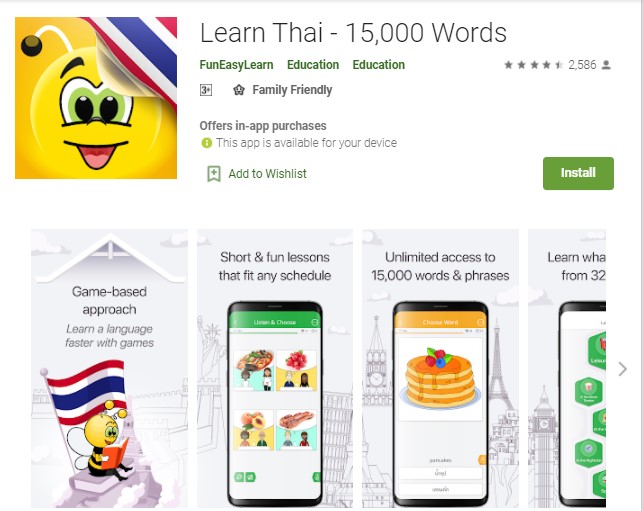 Learn Thai – 15,000 Words
