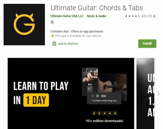 Ultimate Guitar Chord & Tab