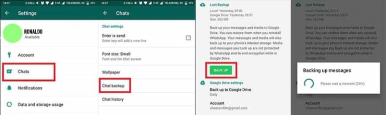 Cara Backup WhatsApp ke Handphone Lain Offline
