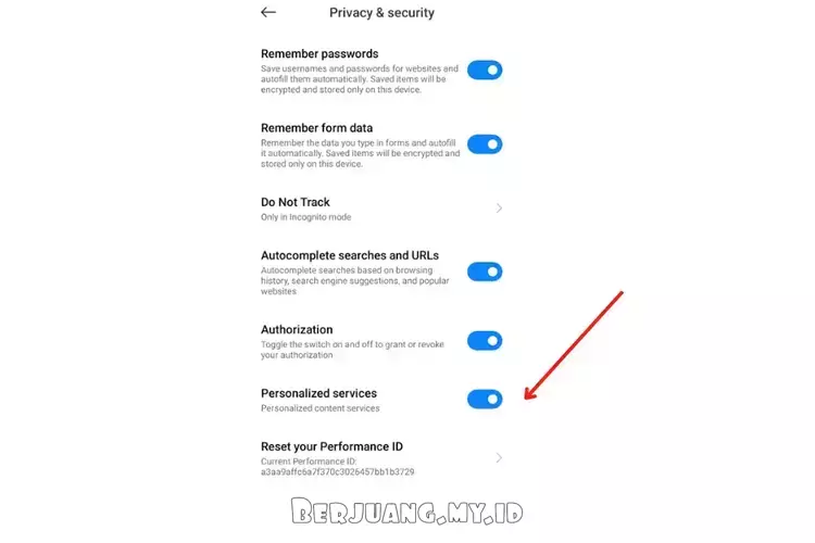 Cara menghilangkan iklan di HP Xiaomi (di Mi Browser)