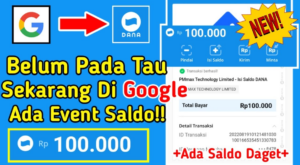 Begini 6 Cara Dapat Saldo Dana 100 Ribu Gratis Terbaru