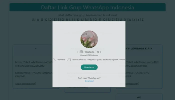 Ngarang Com Link WA Terbaru 2025 Cari Grup WhatsApp Kekinian!